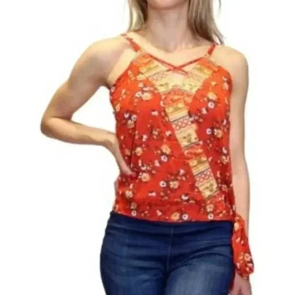 Crave Fame Women’s ' Floral-Print Tank Top - Picture 1 of 7